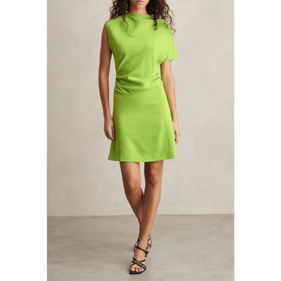 Reiss Short Woven Dress Green Size: 4 | Mini Dresses Outlet | Dames | Groen