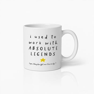 Afscheidsmok – 'Ik Werkte Met Absolute Legends' – Grappig Cadeau van Collega’s bij Vertrek