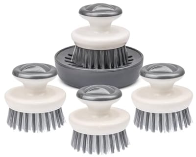 Zachte Afwasborstel met Handvat - Heavy Duty Keukenreiniger (5 Stuks)