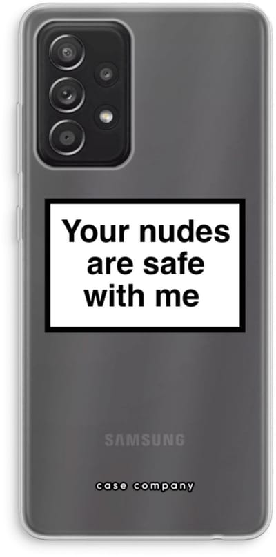 Hoesje geschikt voor Samsung Galaxy A52s 5G hoesje - Safe with me - Soft Cover Telefoonhoesje - Bescherming aan alle Kanten en Schermrand