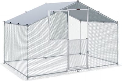 Kippenhok Deluxe - Kippenren - Buiten - 2x3x2 m - Buitenverblijf met Zonwerend Dak