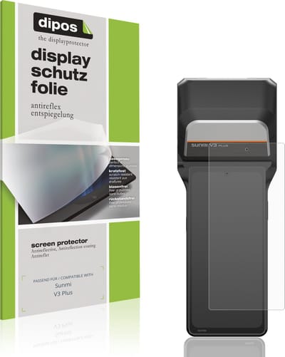 dipos – 4x Matte Beschermfolie geschikt voor Sunmi V3 Plus | Krasbestendige & antireflecterende Screenprotector Ultra-Thin