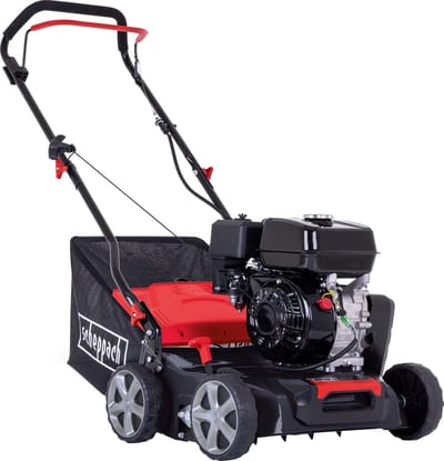 Scheppach Benzine Verticuteermachine SC55P - 212cc - 4000W - 40cm werkbreedte - Voor gazons tot 1400m² - 4 dieptestanden (van -15 tot +15mm) - 40L opvangbak