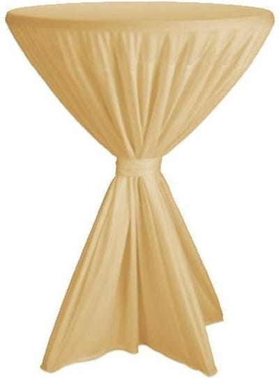 Statafelrok Basic met strik Ø 80-85 cm, kleur Cream