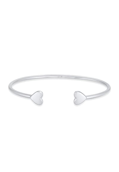 Elli PREMIUM - Armband - Armreif Offen Herz Liebe Love Valentin 925 Silber - Dames