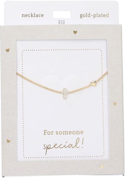Depesche - Ketting "Heart of Gold" - mot. 050 - Cross - gold