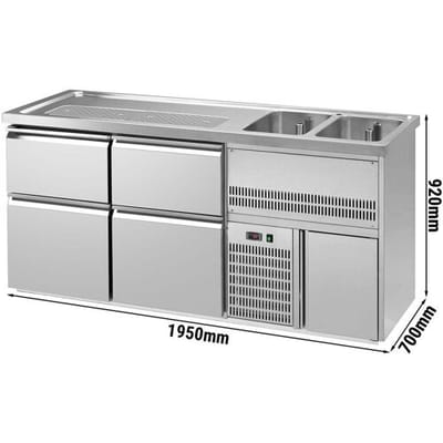 GGM Gastro Biertheke Premium PLUS - 1950x700mm - 4 Schubladen