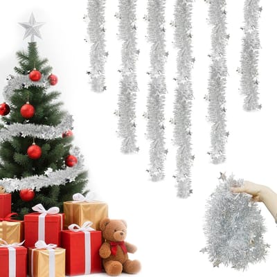 Omgoods - Set van 6 Kerstguirlandes met Sterpatroon