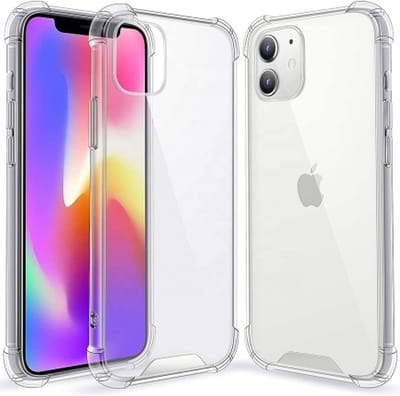 Ceezs Shockproof TPU hoesje met camera protectie geschikt voor Apple iPhone 12 - schokbestendig - doorzichtige case - optimale bescherming - transparant