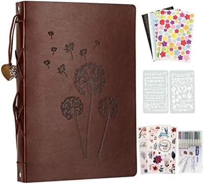 PromoHome Fotoboek Zelfklevend met Creatieve Accessoires - Retro Design