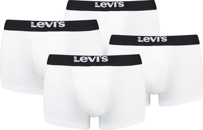 BOXERS 4-pack Levi's Solid Basic herenboxershorts, gemaakt van biologisch katoen