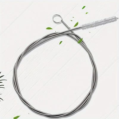 Dégrafeur Flexible pour Bouchons de Drain, Serpent de Plomberie Manuel Moyen Souple avec Brosse, Non Électrique, Sans Pile, pour Tuyaux de Cuisine et de Salle de Bain