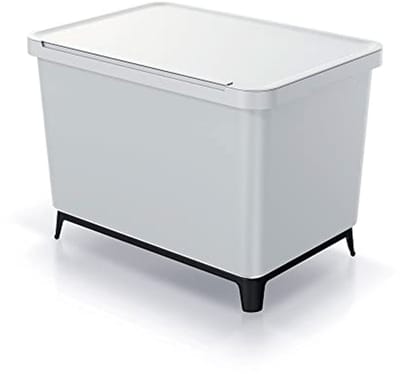 Recycling Sorteersysteem voor Wandmontage - 4 x 10 L - Wit