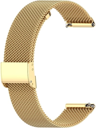 Milanees bandje - geschikt voor Samsung Galaxy Watch 7 / Watch FE / Watch 6 / Watch 6 Classic / Watch 5 / Watch 5 Pro / Watch 4 / Watch 4 Classic / Watch 3 41 mm / Active / Active 2 / Watch 42 mm - goud