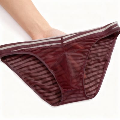 Doorschijnend Heren Ondergoed - Bruin - Boxershort - Lingerie