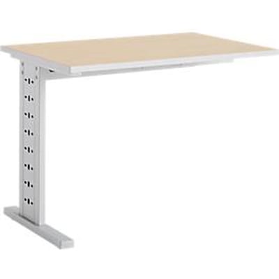 Schäfer Shop Select Aanbouwtafel Moxxo IQ, rechthoekig, C-poot, B 1000 x D 600 x H 735 mm, esdoornpatroon