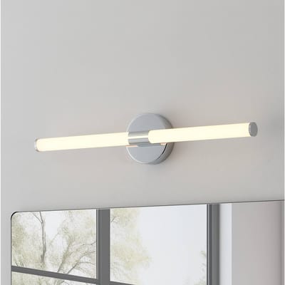 EGLO LED wandlamp Ramola, chroomkleurig, breedte 60 cm, IP44, CCT
