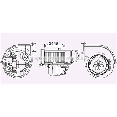 Interieurventilator AVA COOLING BW8574