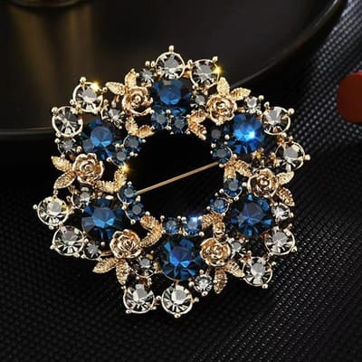 Retro Broche Pin Vrouwelijke Mode Sfeer Pin Vast Elegante Temperament Vrouwelijke Corsage Eenvoudig Klein Fris gray