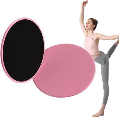 Oefen Schijven - Core Gliders - Core Training - Stabiele Basis - Diameter 17.5cm - Roze