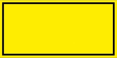 Blanco waarschuwingssticker 100 x 50 mm