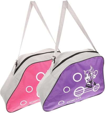 2 Stuks Roller Skate Tas met Verstelbare Schouderband - Oxford Stof Opbergzak voor Skates en Accessoires