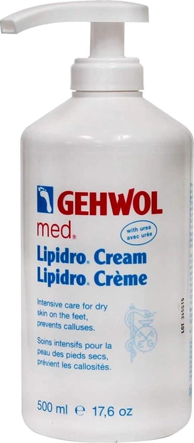 Gehwol med Lipidro Inhoud: 500 ml - Voetencreme voor Zeer Droge Voeten