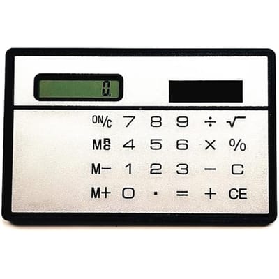 OFBK Kleine Zakrekenmachine Zonne-energie Rekenmachine 8-cijferige Rekenmachine Mini Dunne Behuizing Draagbare Basis Standaard Rekenmachine