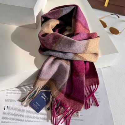 Wollen Winter Sjaal Voor Vrouwen Lange Warme Kasjmier Sjaals Hijab Effen Dames Sjaal Wikkel Vrouwelijke Pashmina Bandana Hoofddoeken One Size gray