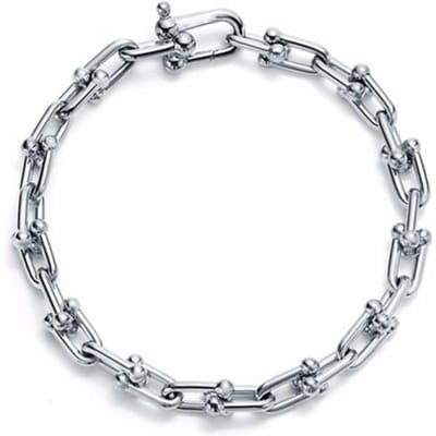 Bracelet fin en argent Sterling S925 en forme de U pour femmes, haute qualité, tendance, Logo, bijoux authentiques, cadeau de saint-valentin 21cm white