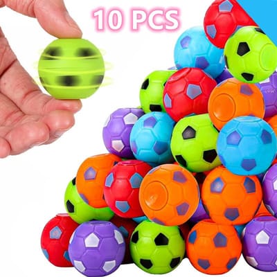 Mini Fidget Spinner Voetbal Speelgoed voor Kind, Voetbal Feestartikel, Bulk Kinderprijs voor Schoolklas Cadeaus voor Verjaardag Kinderen blue
