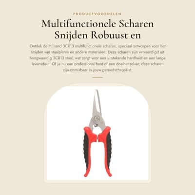 Dailygoods - Multifunctionele Scharen - Snijden - Robuust en veelzijdig - Staalplaten - Precisie snijgereedschap - Geschikt voor professioneel gebruik...