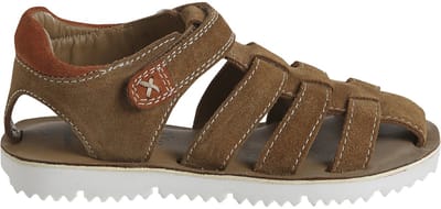 Vertbaudet Sandalen met klittenband van leer voor kinderen, kleuterschoolcollectie