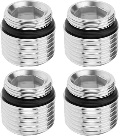 4 Stuks M18x1.0mm naar 1/2 Inch Kraanadapter - Universele Aansluiting voor Keukenkranen en Sanitair