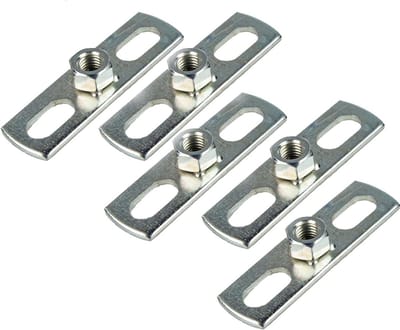 Montageplaten - Bevestigingsplaten Plaatmoeren - Verbindingen Maken - Met Binnendraad - 70 x 20 mm - Verzinkt