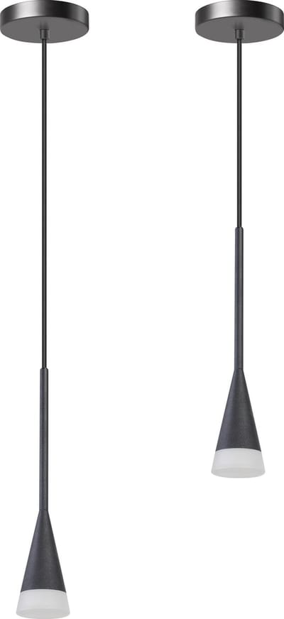ETH Defender Hanglamp mat zwart excl. 1xGU10