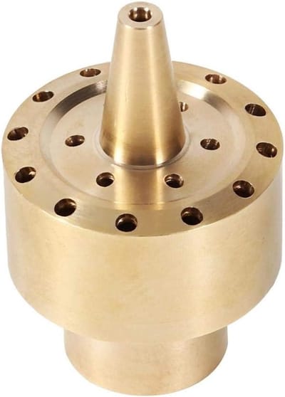 Brass Water Nozzle voor Fonteinen, 1.2 cm en 1.8 cm, Ideaal voor Waterpomp Accessoires en Tuinbevloeiing