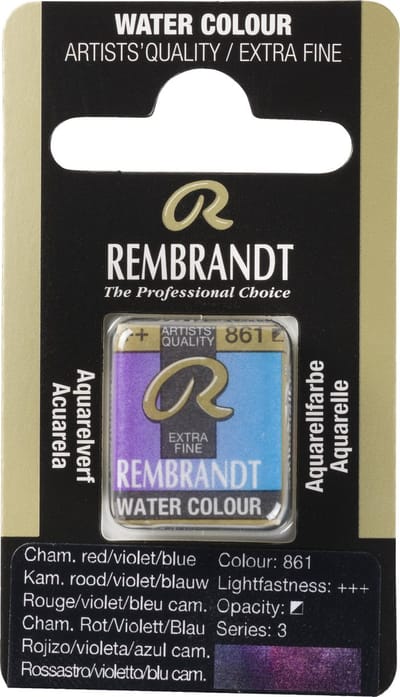 Aquarelverf - 861 Kameleon Rood-Violet-Blauw - Rembrandt - Napje