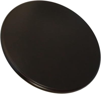 Draaiplateau Hout - Draaitafel Serveerschaal - Gezellig Tafelen - Stille 360 Rotatie - 60 cm - Zwart