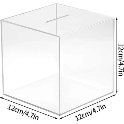 Acryl Transparante Spaarpotten voor Volwassenen Heldere Spaarpot Spaarbank Breken om te Openen Contant Geld Blik Pot Munt Opberg Organizer Koffer