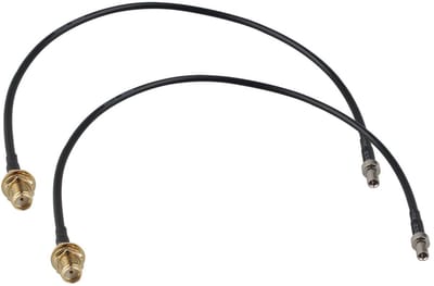 Dailygoods - TS9 naar Vrouwelijke Adapter - Coaxiale Verlengkabel - 30cm - Antenne Verlengkabel - Hoogwaardige kwaliteit voor 4G en 5G - Geschikt ...