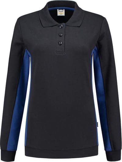 Tricorp 302002 Polosweater Bicolor Dames - Marineblauw/Koningsblauw - M