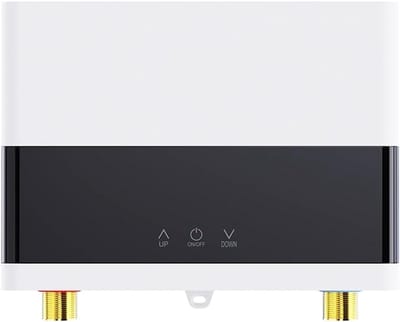 Doorstroomverwarmer Badkamer - Elektrische Boiler - Direct Warm Water - LCD Temperatuurdisplay - 220x178x60mm - Wit