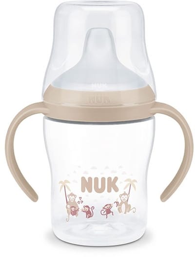 NUK Perfect Match drinkbeker 150 ml – 6+ maanden – met handgrepen- apen monkeys