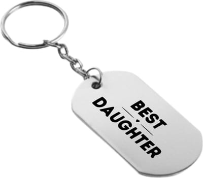 Akyol - beste dochter sleutelhanger - Dochter - familie mensen met een dochter - cadeau - 54 x 29mm
