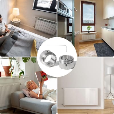 Adapter voor Radiatorkraan M30 x 1,5 – Universele Verwarmingsventiel Adapter Roestvrij Staal