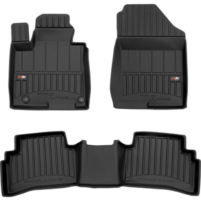 Frogum No.77 - Automatten set - Geschikt voor Hyundai Tucson IV vanaf 2020 - Niet voor Hybrid - 3D TPE Rubber - 3-delig (Achterbank eendelig) - Hoogte 6cm - Zwart