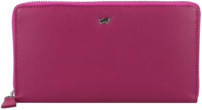 Braun Büffel Joy Portemonnee RFID-bescherming Leer 19 cm - Dames - Horizontaal - purple plum