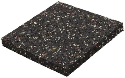 wolfcraft - Rubberen Tegeldrager - 30 Tegeldragers rubber - Steunpad terrasbouw voor Vlonderbevestiging - 6987000