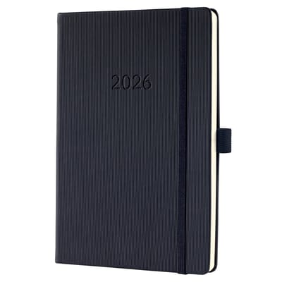 Sigel weekagenda 2026 Conceptum - formaat A5 - met extra notitieruimte - zwart - hardcover - SI-C2614